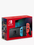 Nintendo Switch Console, 32GB + Neon Red/Blue Joy-Con