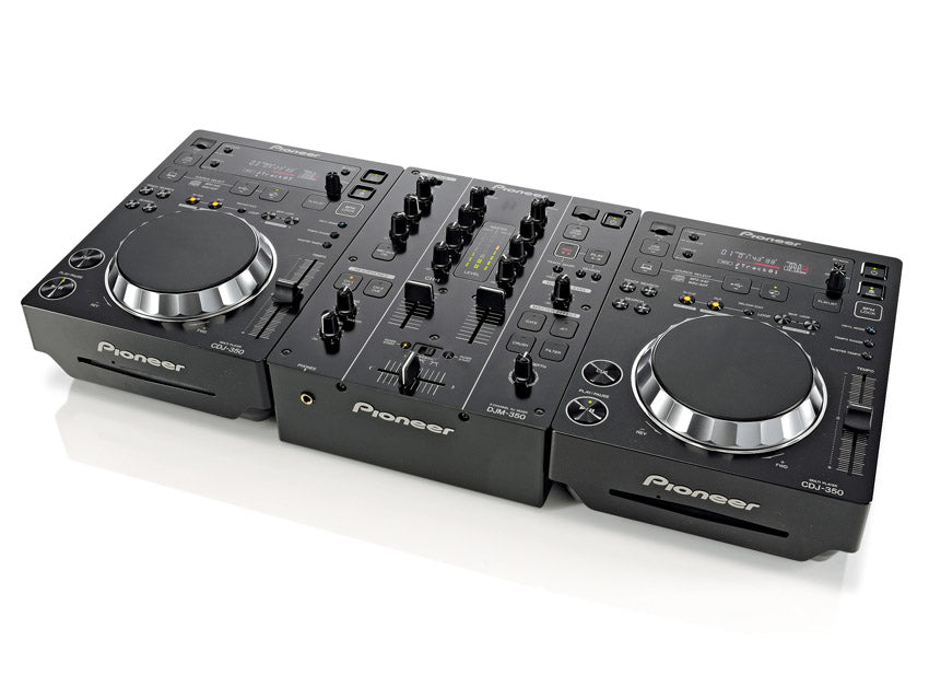 Pioneer DJ CDJ-350 and DJM-350 Professional DJ Equipment Package